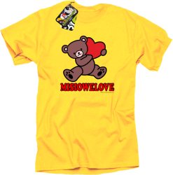 MISIOWELOVE - Koszulka męska żółty