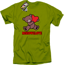 MISIOWELOVE - Koszulka męska kiwi