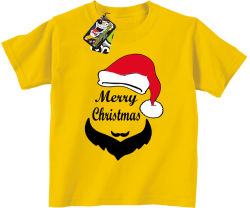 Merry Christmas Barber - Koszulka dziecięca żółty