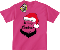 Merry Christmas Barber - Koszulka dziecięca fuchsia