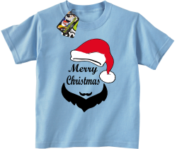 Merry Christmas Barber - Koszulka dziecięca błękit