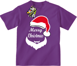 Merry Christmas Barber - Koszulka dziecięca fiolet