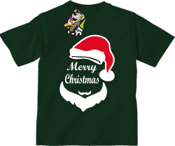 Merry Christmas Barber - Koszulka dziecięca butelkowy
