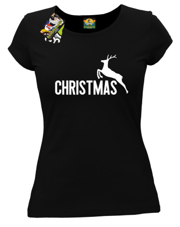 PumRenifer Style Christmas - koszulka świąteczna damska