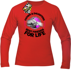 Father and Daughters best friends for life - Bluza męska STANDARD red