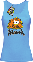 Kocia mama - Top damski błękit