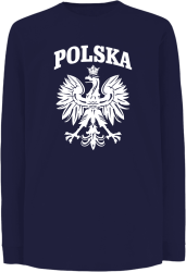 Polska - Longsleeve dziecięcy granat
