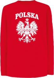 Polska - Longsleeve dziecięcy red