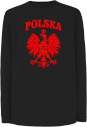 Polska - Longsleeve dziecięcy czarny
