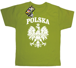 Polska - Koszulka dziecięca kiwi