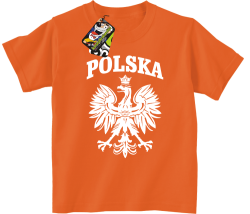 Polska - Koszulka dziecięca pomarańcz