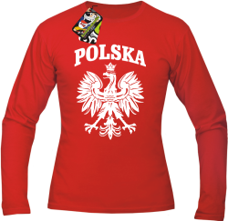 Polska - Longsleeve męski red
