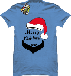 Merry Christmas Barber - Koszulka męska błękit