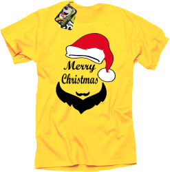 Merry Christmas Barber - Koszulka męska żółty