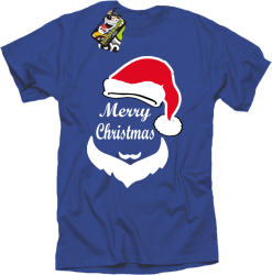 Merry Christmas Barber - Koszulka męska niebieski