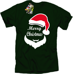 Merry Christmas Barber - Koszulka męska butelkowy
