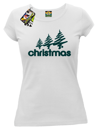 Christmas AdiTrees - koszulka damska świąteczna