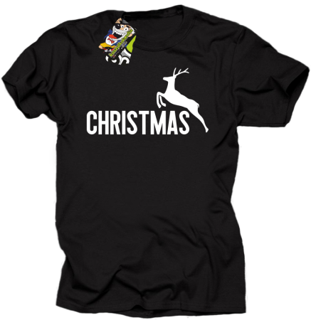 PumRenifer Style Christmas - koszulka męska świąteczna