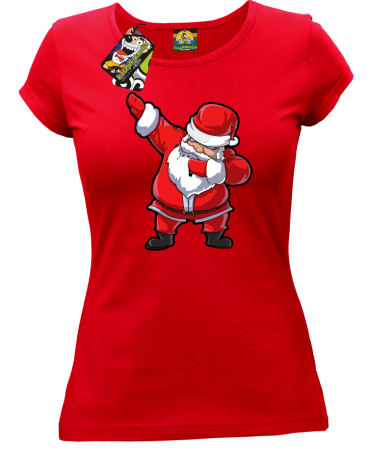 Santa Dab Claus - koszulka świąteczna damska