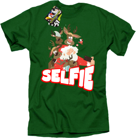 Selfie Santa Friends - koszulka męska świąteczna