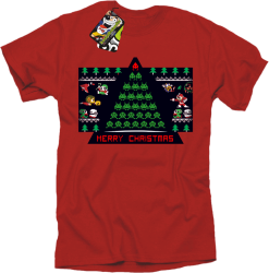 Merry Christmas Retro Games czerwona