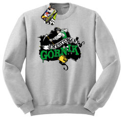 Emerytowany Górnik Zielony - Bluza męska STANDARD melanż