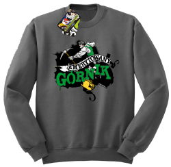 Emerytowany Górnik Zielony - Bluza męska STANDARD szary