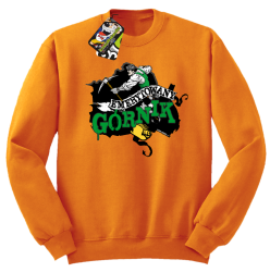 Emerytowany Górnik Zielony - Bluza męska STANDARD pomarańcz