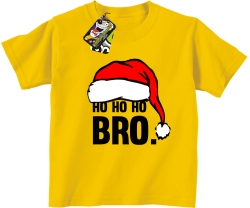 HO HO HO BRO. Mikołajkowa czapusia yellow