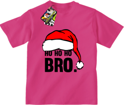 HO HO HO BRO. Mikołajkowa czapusia pink