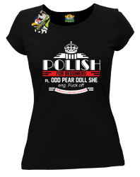 Polish for begginers Odd Pear Doll She - Koszulka damska czarna 