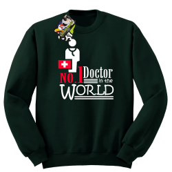 No1 Doctor in the world - Bluza męska STANDARD butelkowy