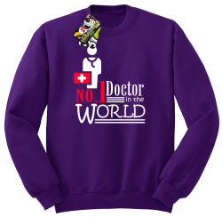 No1 Doctor in the world - Bluza męska STANDARD fiolet