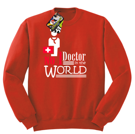 No1 Doctor in the world - Bluza męska STANDARD red