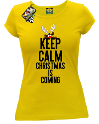 Keep calm christmas is coming YELLOW