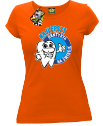 Najlepszy dentysta na świecie - Koszulka damska pomarańcz 