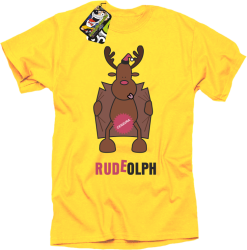 Rudeolph Cenzura - Koszulka męska żółty