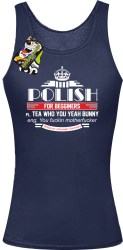 Polish for begginers Teas Who You Yeah Bunny - Top damski granat
