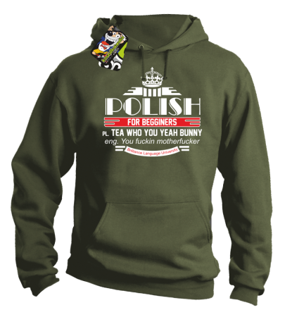 Polish for begginers Teas Who You Yeah Bunny - Bluza męska z kapturem 