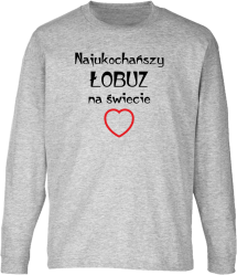 Najukochańszy łobuz na świecie - Longsleeve dziecięcy melanż