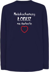 Najukochańszy łobuz na świecie - Longsleeve dziecięcy granat