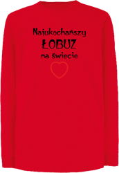 Najukochańszy łobuz na świecie - Longsleeve dziecięcy red