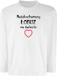 Najukochańszy łobuz na świecie - Longsleeve dziecięcy biały