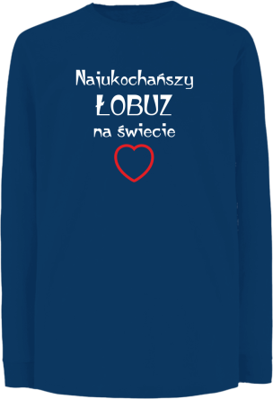 Najukochańszy łobuz na świecie - Longsleeve dziecięcy niebieski