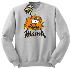 Kocia mama - Bluza męska STANDARD melanż