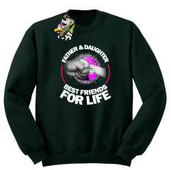 Father & daughter best friends for life - Bluza męska STANDARD butelkowy