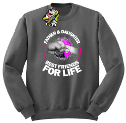 Father & daughter best friends for life - Bluza męska STANDARD szara