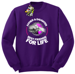 Father & daughter best friends for life - Bluza męska STANDARD fiolet