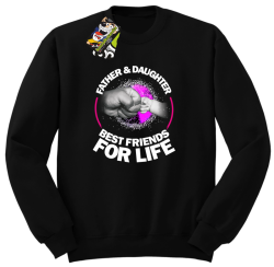 Father & daughter best friends for life - Bluza męska STANDARD czarna