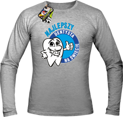 Najlepszy dentysta na świecie - Longsleeve męski melanż 